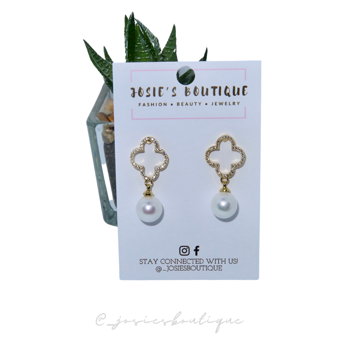 LV Pearl Earrings