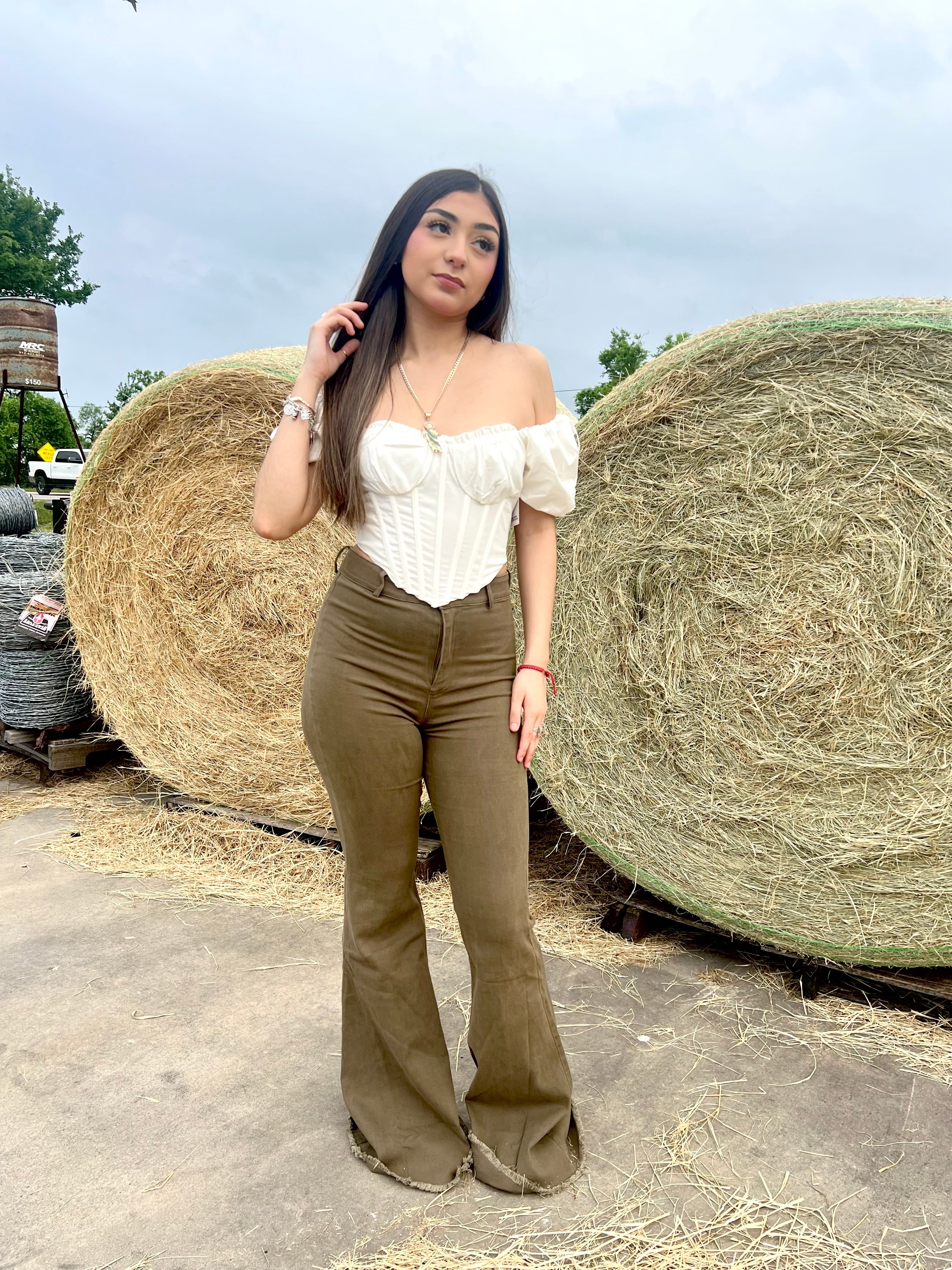 Valerie High Rise Vintage Wash Flare Jeans