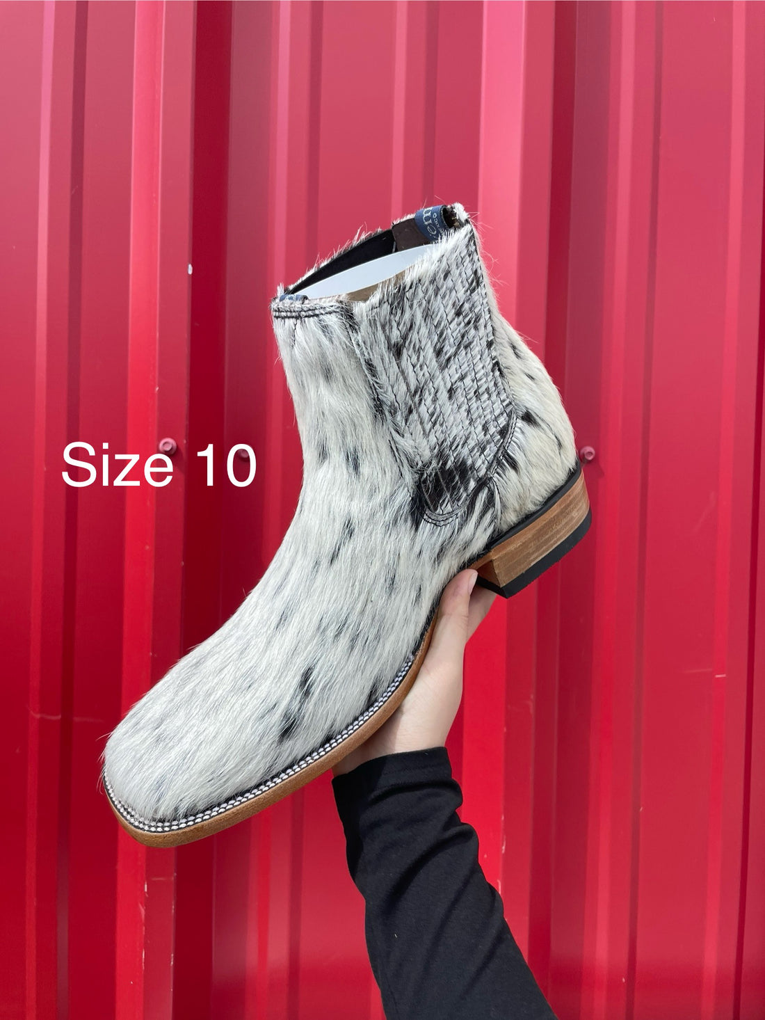 Cowhide Ankle Boots