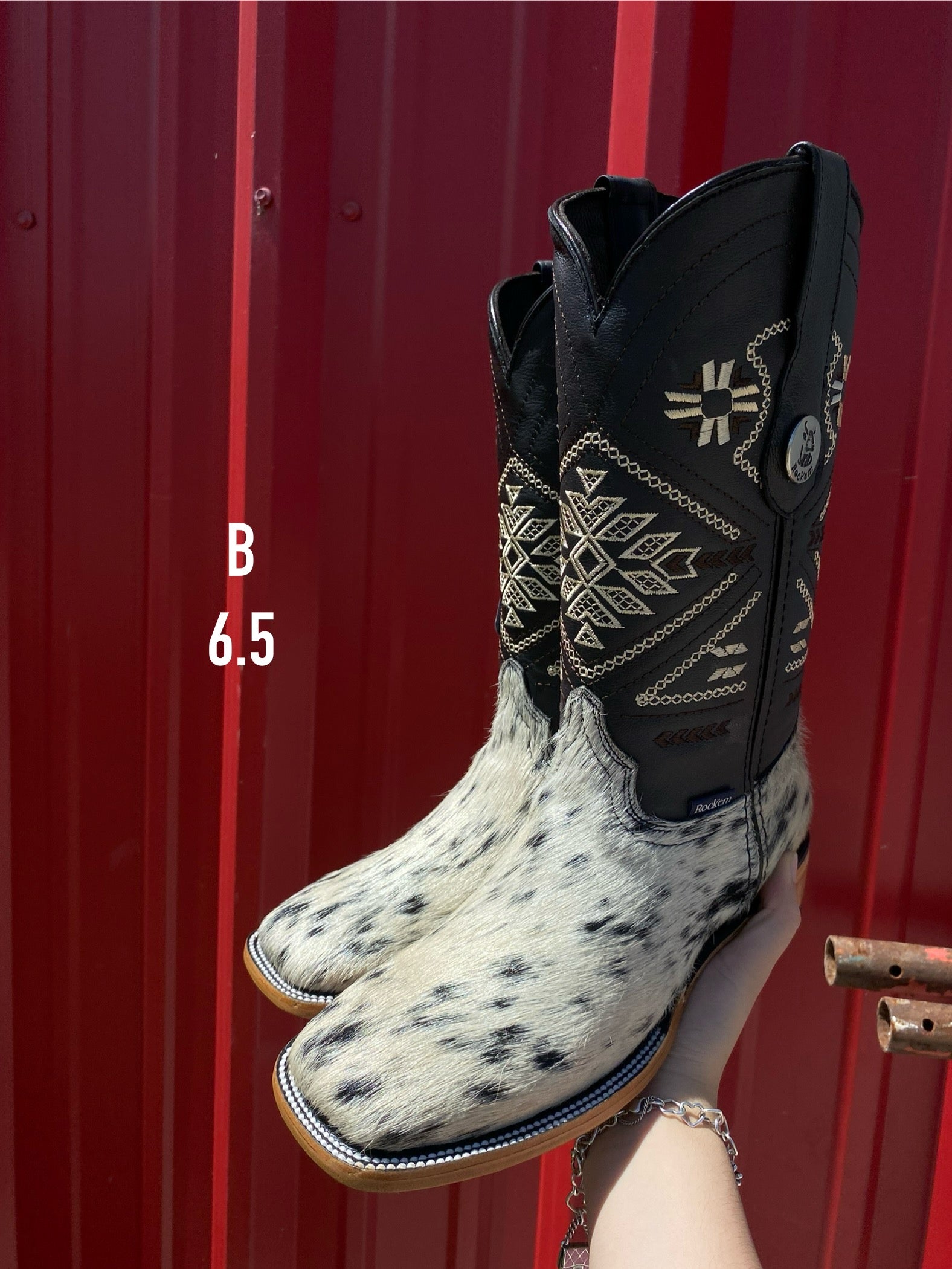 Sophia Women's Black Cowhide Boots – Josie's Boutique & Western Wear