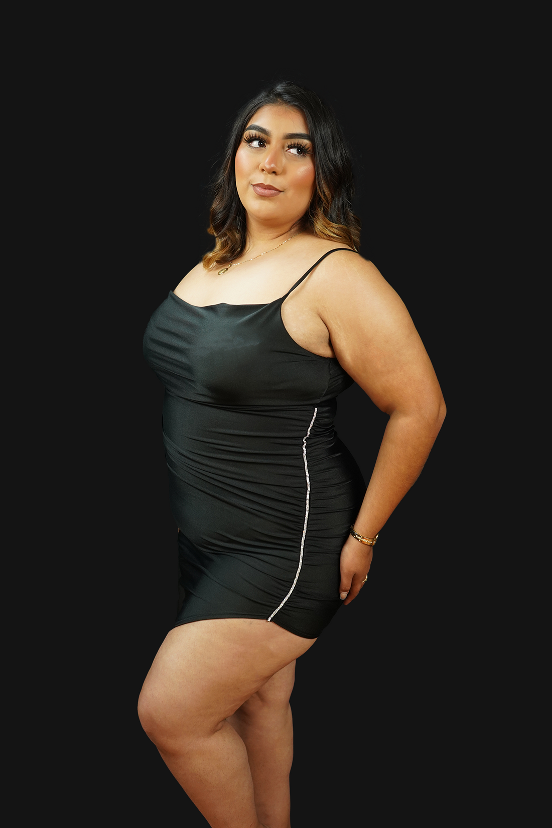 Saturday Night Plus Size Satin Knit Dress – Josie's Boutique