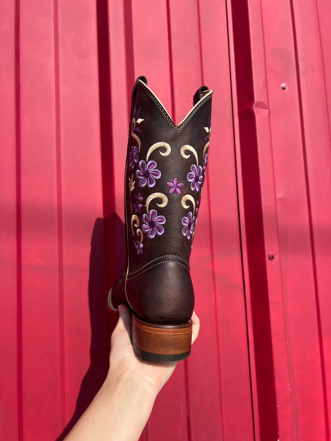 Expresso Purple Stitch Boots