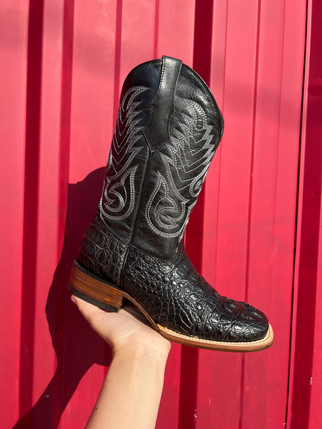 Crocodile black deals boots