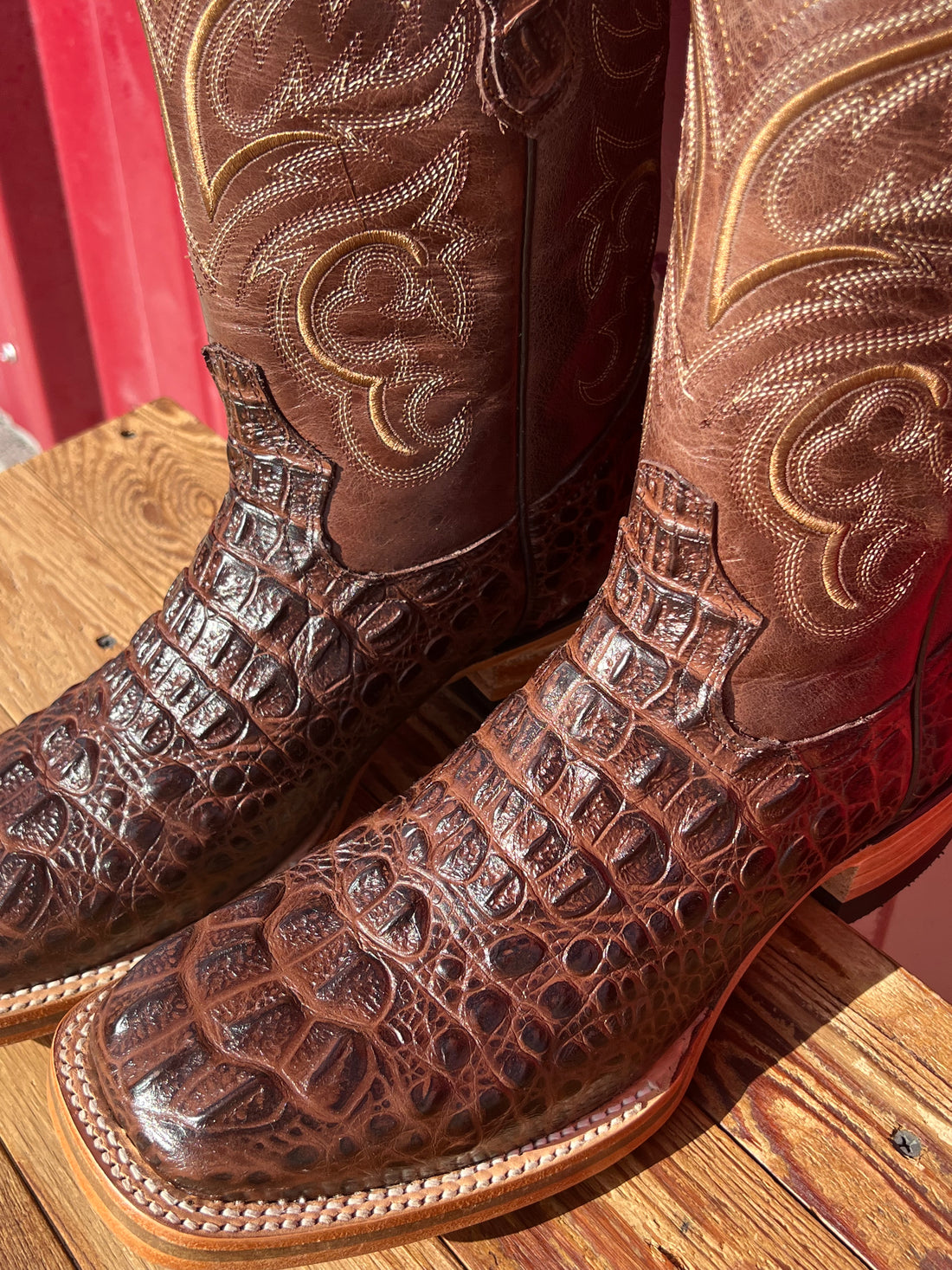 Crocodile print booties hotsell